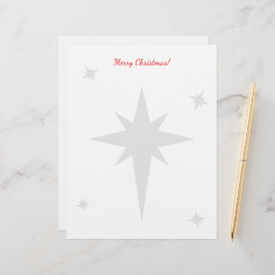 Christmas letterhead with star of Bethlehem