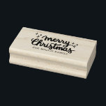 Christmas Lettering Calligraphy Merry Christmas Rubber Stamp<br><div class="desc">Christmas Lettering Calligraphy Merry Christmas</div>
