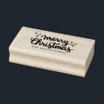 Christmas Lettering Calligraphy Merry Christmas Rubber Stamp<br><div class="desc">Christmas Lettering Calligraphy Merry Christmas</div>