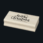 Christmas Lettering Calligraphy Merry Christmas Rubber Stamp<br><div class="desc">Christmas Lettering Calligraphy Merry Christmas</div>