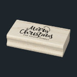 Christmas Lettering Calligraphy Merry Christmas Rubber Stamp<br><div class="desc">Christmas Lettering Calligraphy Merry Christmas</div>