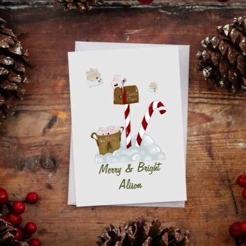 Christmas Letters for Santa Claus Card