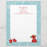 Christmas Letters Traditional Festive Personalized Letterhead<br><div class="desc">Just the thing for holiday season Christmas letters to friends or family writing a letter is so much more thoughtful than sending a card to wish them well or to say thank you for their gifts to you. These letterheads are easy to customize with a personal name and address details...</div>