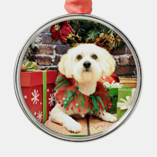 Christmas - Lhasa Apso - Jack Metal Ornament