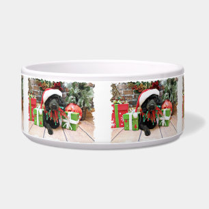 Christmas - LhasaPoo - Buddy Bowl