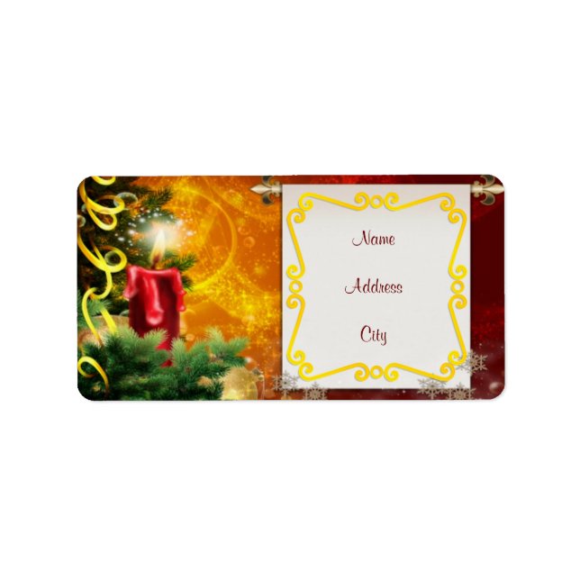 Christmas Light Address Label (Front)