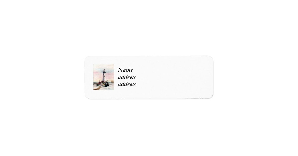Christmas Light Avery Return Address Label | Zazzle