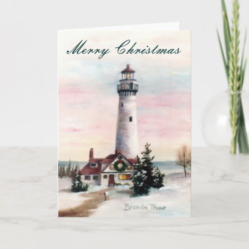 Christmas Light Christmas Card Blank Card