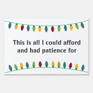 Christmas Light Display Sign