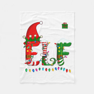 Christmas Light Family Matching Pajamas Softball E Fleece Blanket