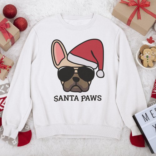 Christmas Light Fawn French Bulldog Sweatshirt