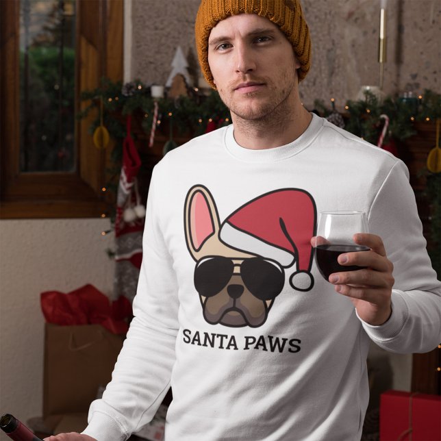 Christmas Light Fawn French Bulldog Sweatshirt (Creator Uploaded)