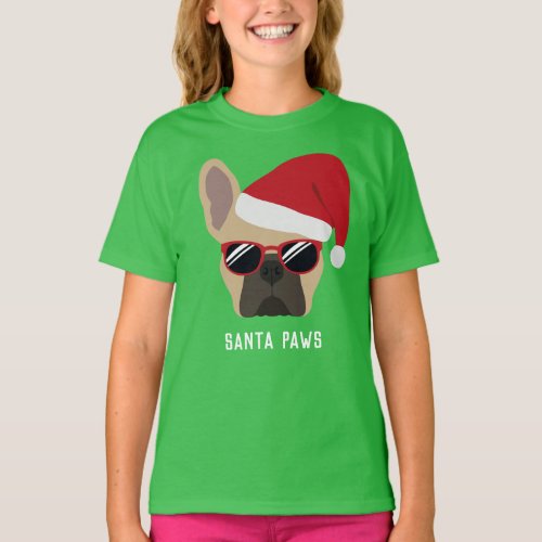 Christmas Light Fawn French Bulldog T_Shirt