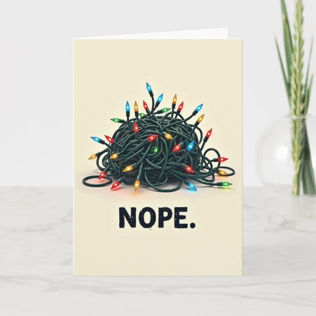 Christmas Light Mess Card (Front)