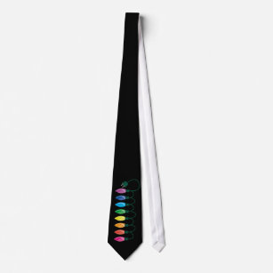 Christmas light neck tie