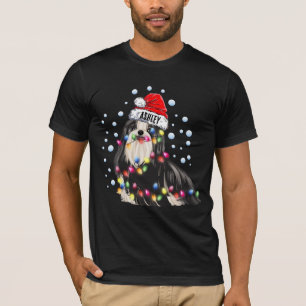 Christmas Light Shih tzu Dog Puppy T-Shirt