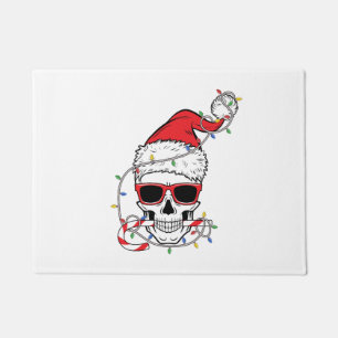 Christmas-Light-Skeleton-Skull Doormat