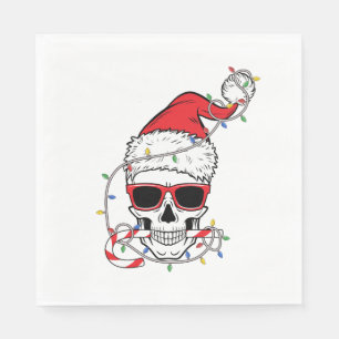 Christmas-Light-Skeleton-Skull Napkins