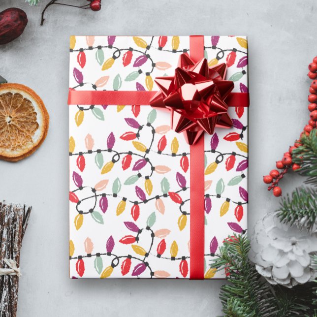 Christmas Light String with Old Fashion Bulbs Wrapping Paper (Creator Uploaded)