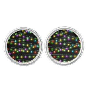 Christmas Light Strings Cufflinks