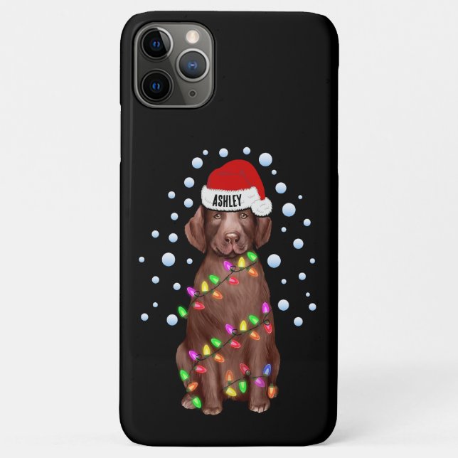 Christmas Light With Labrador Retriever Dog Vibe Case-Mate iPhone Case (Back)