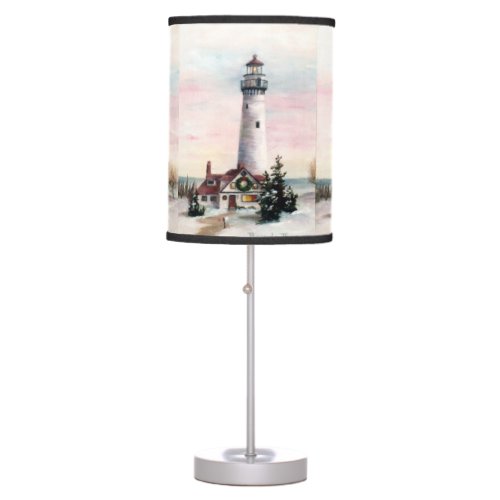 Christmas Lighthouse Table Lamp