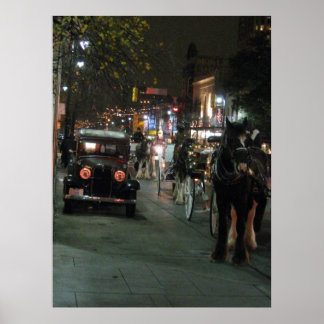 Christmas Lights 2008 - Downtown Poster