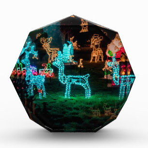 christmas lights acrylic award