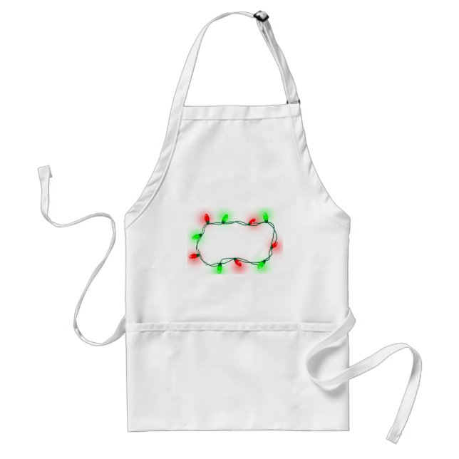 Christmas Lights Adult Apron (Front)