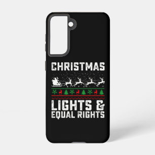 Christmas Lights And Equal Rights Feminist Samsung Galaxy S21 Case