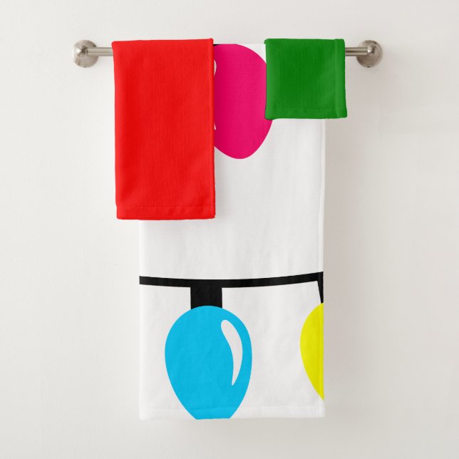 Christmas Lights Bath Towel Set (Insitu)