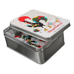 Christmas lights, baubles, presents and Rooster Jigsaw Puzzle