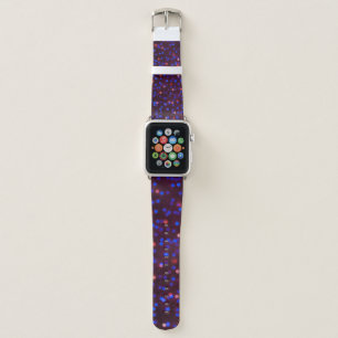 Christmas lights, blurred, festive background. apple watch band