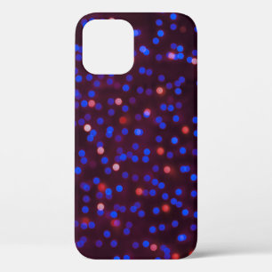 Christmas lights, blurred, festive background. iPhone 12 case