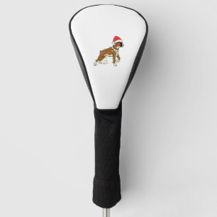 Christmas Lights Boxer Dog Lover Funny Gift Golf Head Cover