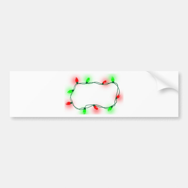 Christmas Lights Bumper Sticker (Front)