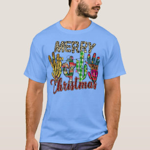 Christmas Lights Cactus Lover Funny Xmas pajama fa T-Shirt