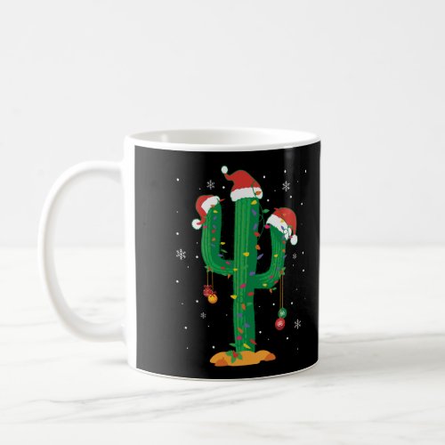 Christmas Lights Cactus Lover Funny Xmas Pajama Gi Coffee Mug