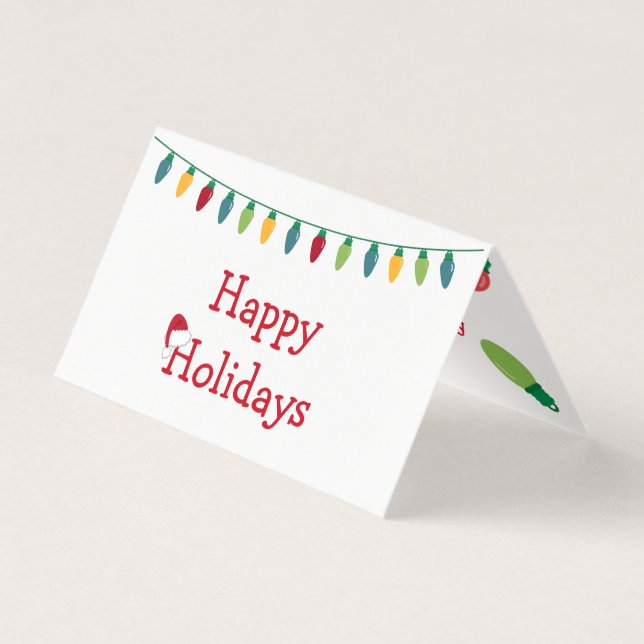 Christmas Lights Card #HolidayZ (Front)