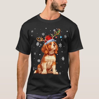 Christmas Lights Cavalier King Charles Spaniel Xma T-Shirt