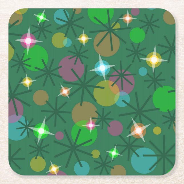 Christmas Lights coaster set (Front)
