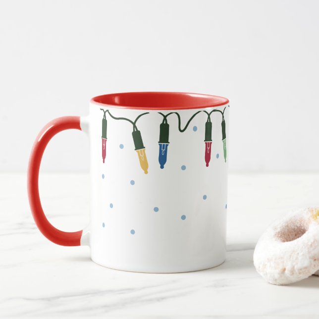 Christmas lights cup (With Donut)