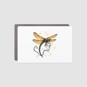 Christmas Lights Dragonfly Car Magnet
