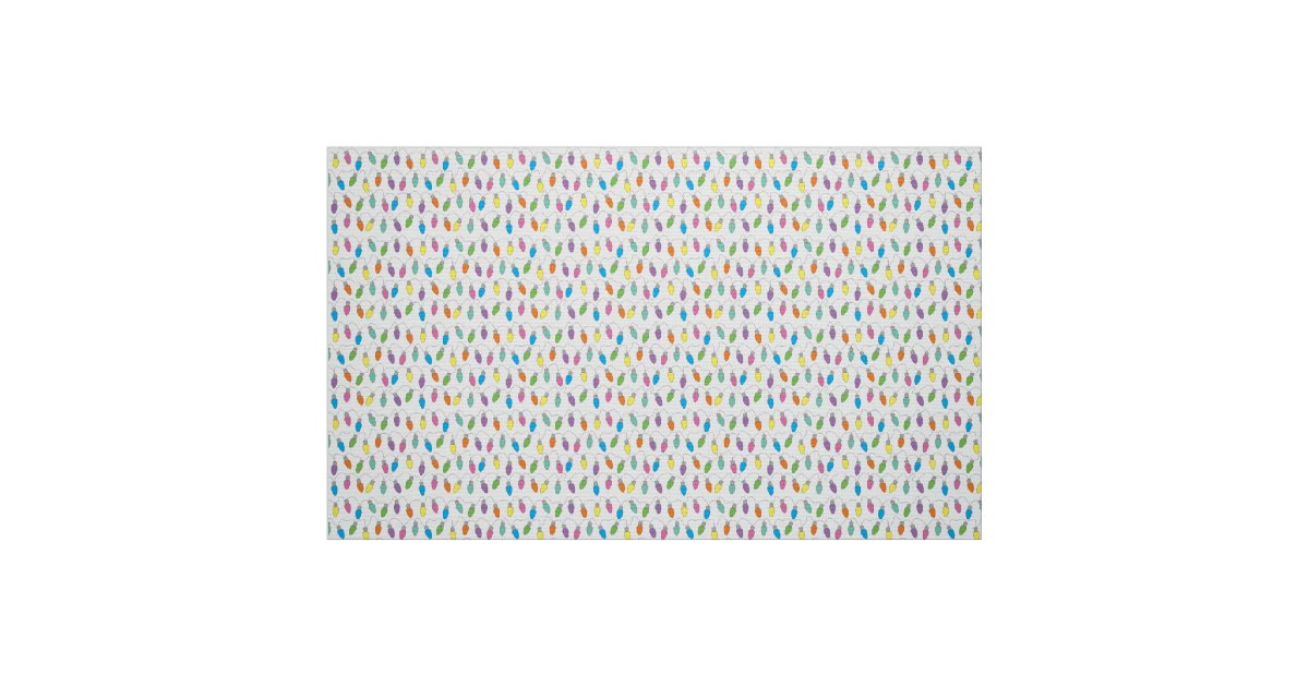 Christmas lights fabric | Zazzle.com