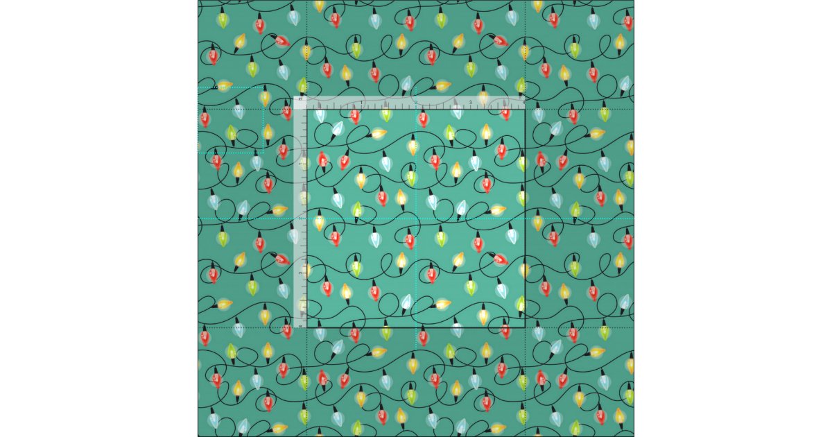 Christmas Lights Fabric Zazzle