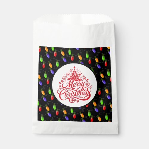 Christmas Lights Favor Bag