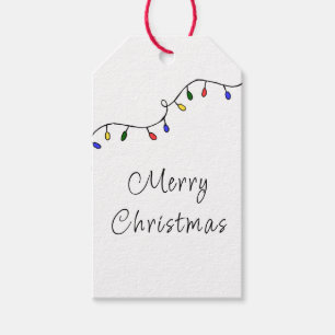 Christmas Lights Festive Holiday  Gift Tags