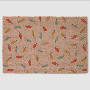 Christmas Lights Fiber Doormat