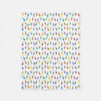 Christmas lights fleece blanket