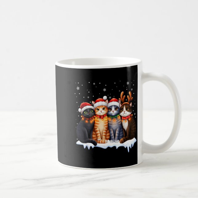 Christmas Lights For Cat Lovers Xmas  Coffee Mug (Right)